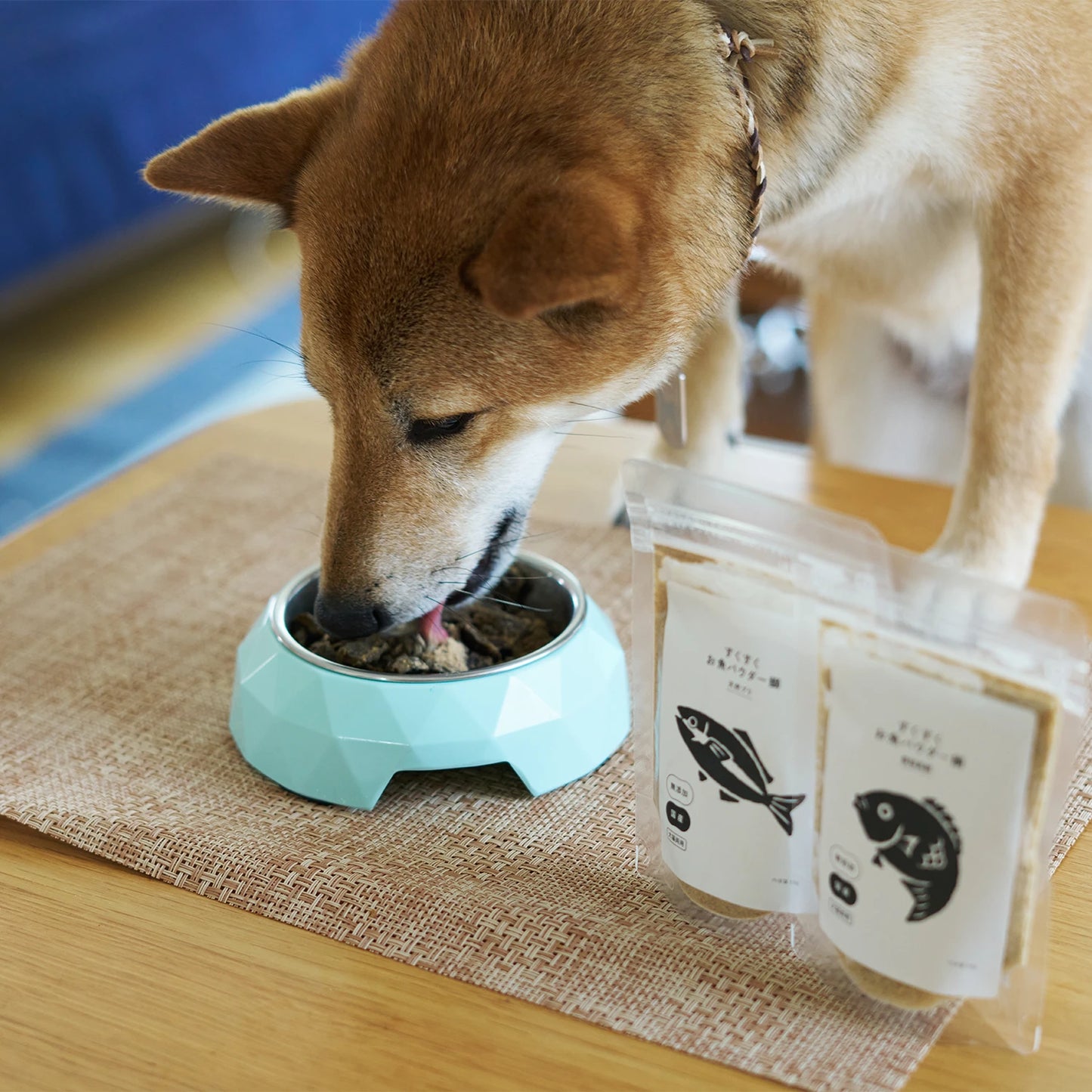 新商品|犬用 猫用 すくすくお魚パウダー鯛とぶり|宇和島産フィッシュコラーゲン&タンパク質 健康おやつ