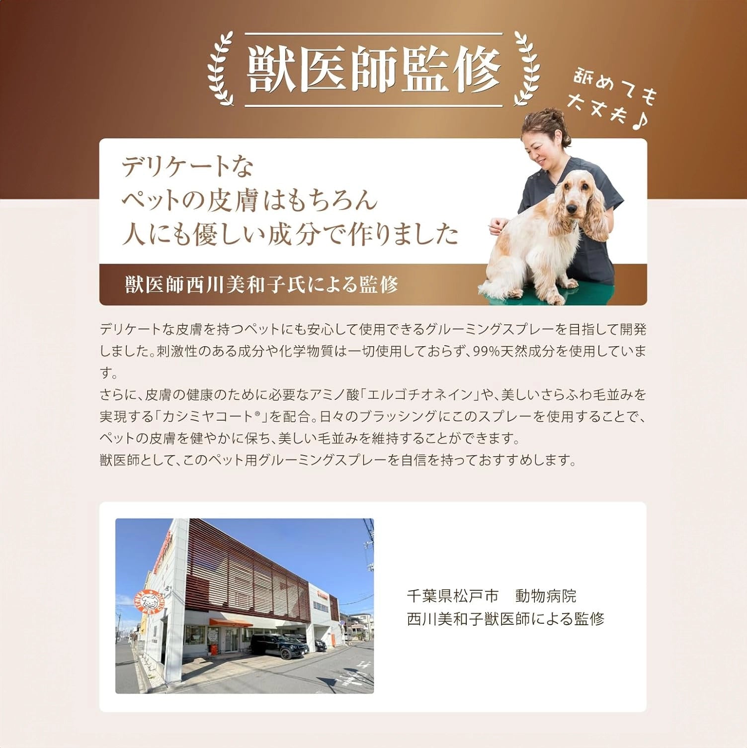 【MATE SELECT】【獣医師監修】PetcareDr.PRO グルーミングスプレー 300ml