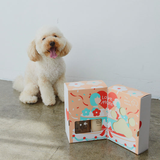 新商品｜愛犬の記念日・シャンプーデビュー時に「Happy Bath Box」｜ギフトボックス メッセージカード付き